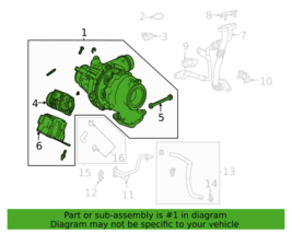 OEM GM TURBOCHARGER 3.0L DIESEL FOR SIERRA TAHOE ESCALADE 55512760 2019 ... - $1,255.21