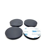 2&quot; Wide Round Rubber Stick on Feet Bumpers 1/4&quot; Thick 3M Adhesive Backin... - £10.31 GBP+