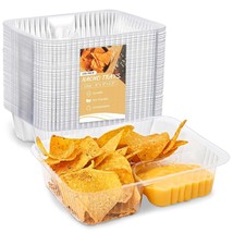 12Oz Plastic Nacho Trays Disposable (100-Count) Small Tray For Nachos And Dip, 2 - £16.03 GBP