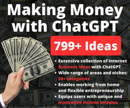 ChatGPT Ideas to Make Money: 799+ Profitable Ideas - Internet Product Ideas | On - £3.15 GBP