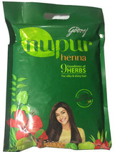 Godrej Nupur Henna Natural Mehndi for Hair Color w/ Goodness of 9 Herbs 14.1 Oun - £12.62 GBP