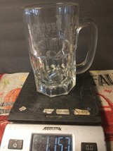 Florida&#39;s Silver Springs etched  heavy Beer Mug Stein Glass personalized Frank - £7.82 GBP