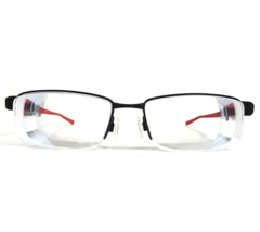 Nike Eyeglasses Frames 8160 012 Black Red Rectangular Half Rim 53-17-130 - $140.04