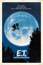  E.T. - Movie Poster (Regular Style - ET, Bicycle &amp; Moon) (Size: 24&quot; x 36&quot;) - £14.33 GBP