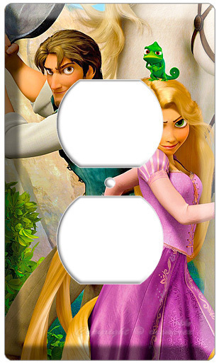 RAPUNZEL FLYNN TANGLED MOVIE ELECTRIC OUTLET WALL PLATE