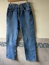 AGOLDE &quot;Riley&quot; Button Fly Medium Wash Jeans Size 24 - £56.99 GBP