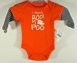 Newborn Halloween &quot;I Don&#39;t Boo!, I Poo&quot; Bodysuit Only (One Piece) - £7.43 GBP
