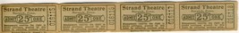 Vintage Strand Theatre Tickets, Norwich, Conn/CT - $4.95