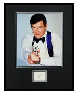 Roger Moore Signed Framed 16x20 Photo Poster Display JSA James Bond - £233.53 GBP