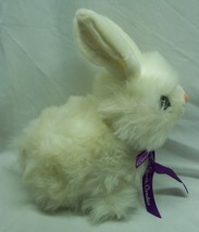 Russell Stover Candies White Fuzzy Bunny Rabbit 11&quot; Plush Stuffed Animal Toy - £13.06 GBP