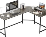 The Weehom L-Shaped Desk With Monitor Stand, Reversible Corner Computer ... - $129.96