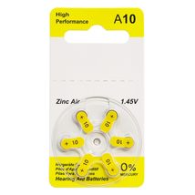 Custom Premium Hearing Aid Batteries Size 10 Zinc Air Mercury-Free 1.45V (300 Ba - £59.93 GBP+