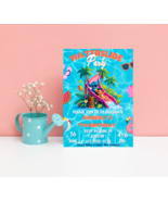 Stitch Lilo Tropical Hawaii Waterslide Birthday Invitation | Luau Pool P... - $3.50
