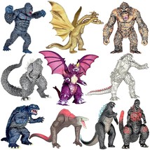 Exclusive Set Of 10 Godzilla Vs Kong Toys Movable Joint Action Figures, King Of  - £42.59 GBP
