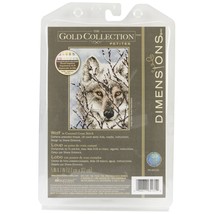 Dimensions Gold Petite Counted Cross Stitch Kit 5X7-Wolf ,18 Count (Pack of 1) - $840.15 MXN