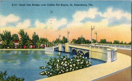 Snell Island Bridge over Coffee Pot Bayou St Petersburg FL Postcard Posted 1958 - £11.61 GBP