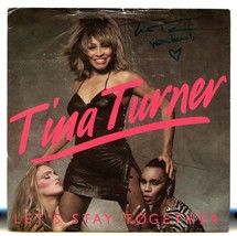 Tina Turner Autographed 45RPM Record Sleeve  - £156.99 GBP