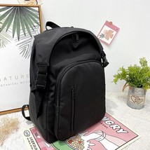 Trend Fashion Women&#39;s Backpack Canvas Solid Color School Bag For Teenage Girls L - £76.17 GBP