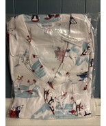 NWT The COMPANY STORE Flannel Pajama Set Two-Piece Polar Bear Penguins P... - $37.23