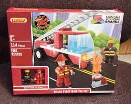 Blokko Fire Rescue Fire Dept. 114 Pieces Building Set - £12.45 GBP