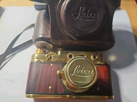 German WWII Kriegsmarine Gold plated film camera with leather case - $328.87