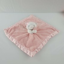 Carter&#39;s Baby Girl&#39;s Pink Kitty Cat Security Blanket White Satin 67359 1... - $22.76