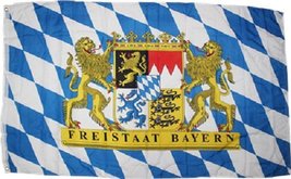 3x5 Bavaria Bavarian Freistaat Friestaat Flag Rough Tex Knitted 3&#39;x5&#39; banner - £3.92 GBP