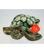 Aurora Sea Turtle 7" Splish Splash Green Gold Plush Bean Bag 04079 Soft ... - $8.32