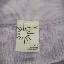 Offline by Aerie RN#54485 Girl's Small Lavender 1/4 Zip Pullover Sweatshirt image 3