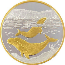 Alaska Mint Grey Whale Medallion Silver Gold Medallion Proof 1 Oz. - $118.99