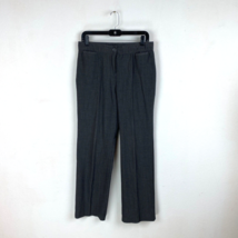 Sag Harbor Stretch Gray Poly/Rayon Blend Slacks Pant Elastic Waist Zip C... - $15.79