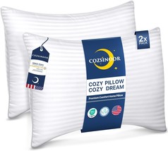 Queen Size Cooling Bed Pillows for Sleeping Hotel Quality Set of 2 Down ... - £42.36 GBP