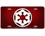 Star Wars Empire Inspired Art on Red Hex FLAT Aluminum Novelty License T... - $17.99