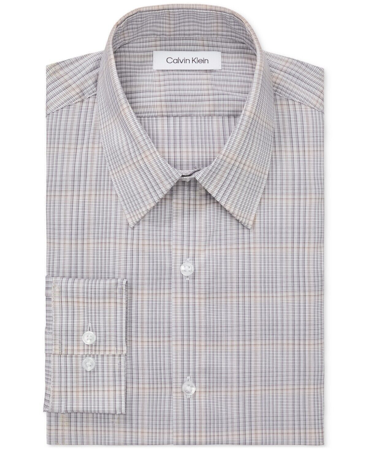 Calvin Klein Men&#39;s Extra-Slim Fit Untucked Dress Shirt Coral B4HP - $37.95