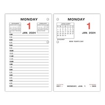 2024 AT-A-GLANCE 6&quot; x 3.5&quot; Daily Desk Calendar Refill Multicolor (E017-50-24) - £21.13 GBP