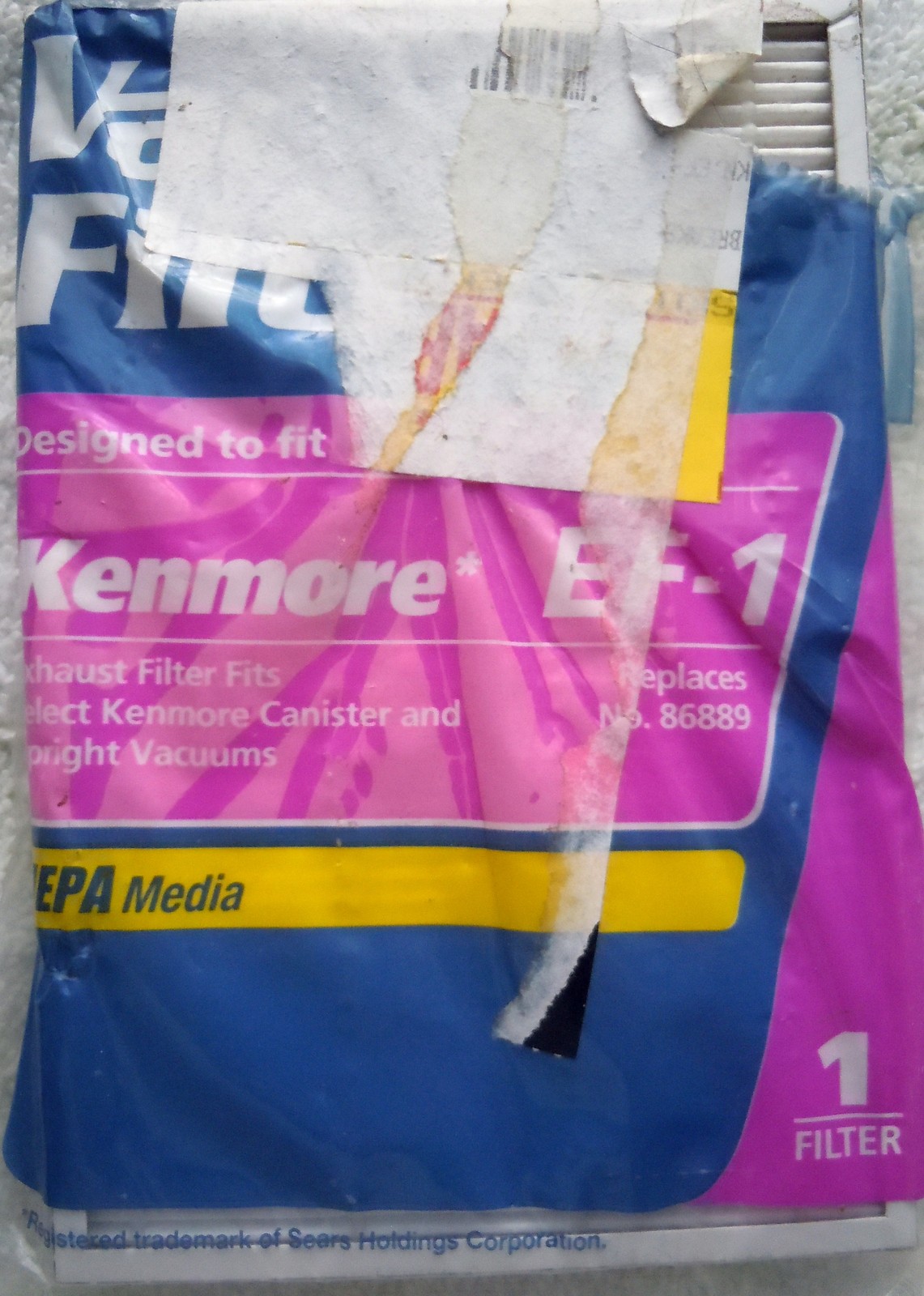 Kenmore EF-1 Exhaust Filter Fits Select Kenmore Canister &amp; Upright Vacuums - $3.99