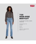 Levi&#39;s Women&#39;s 725 High Rise Bootcut Jeans TRIBECA SUN 187590086 B4HP - $28.45
