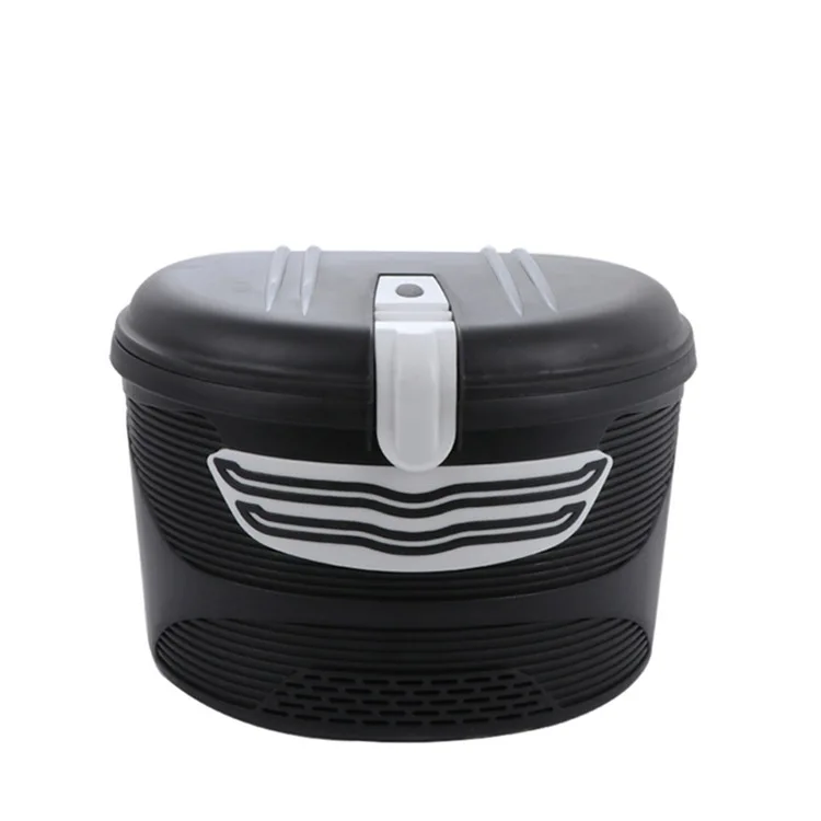 Electric Bicycle Front Frame Car Basket Can Hold Helmet Plastic Bicycle ... - $152.47