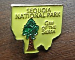 SEQUOIA GIANT TREES NATIONAL STATE PARK MAP LAPEL PIN BADGE 1 INCH - £4.43 GBP