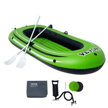 VEVOR Inflatable Boat, 2-Person Inflatable Fishing Boat, Strong PVC Port... - £106.16 GBP