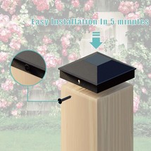 4X4 Post Caps for 3.5inx3.5in Wood Fence Post, Water-Proof UV-Proof Weather Resi - £17.34 GBP
