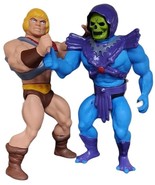 He-Man + Skeletor jumbo 15&quot; plastic toy figures MotU Masters Of The Univ... - $2,216.33 MXN