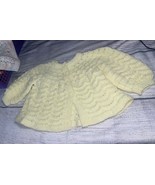 Hand Knitted Baby Cardigan. To Fit 3-6 Months - $12.48 CAD