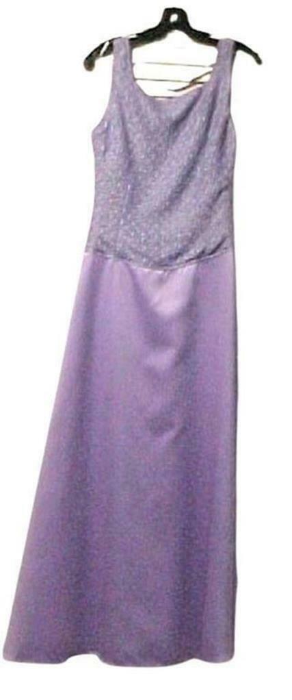 Primary image for Light Purple (Lilac) Satin Poly Formal Cocktail Dress Size 8 NEW