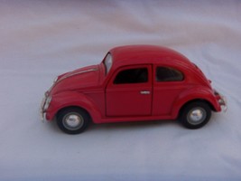 RED VW VOLKSWAGON  DIE CAST METAL CAR  WOB-VW55   NICE  6&quot; LONG - $14.80