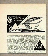 1950 Print Ad Scotty the Fisherman Spectrum Fly Fishing Lures Milwaukee,WI - $7.52