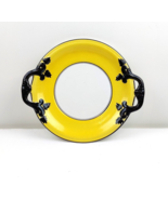 Art Nouveau Yellow Serving Plate with Handles - Belgium, NIMY Manufacture - $246.87 CAD