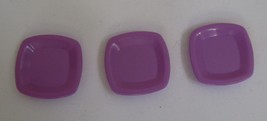 Barbie Purple Plates Snap In Style Set of 3 - £5.91 GBP