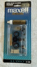Maxell Audio Premium Cassette Head Cleaner Wet Type A-400 Cl-2 New Sealed - $14.80