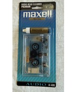 Maxell Audio Premium Cassette Head Cleaner Wet Type A-400 Cl-2 New Sealed - $272.43 MXN